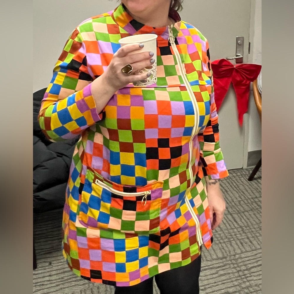 Nooworks Colorful Checkered Mini Dress